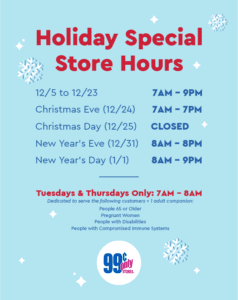99 Cent Only Store Hours Christmas Holiday Hours Near Me_99 Cent Store Holiday Hours_classicalmag.com