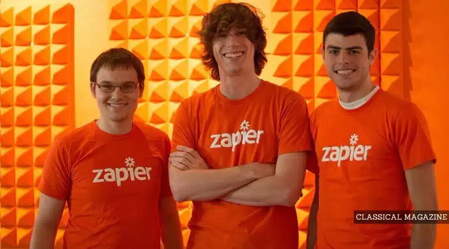 CEO Wade Foster (Left), Zapier cofounders Bryan Helmig (center), and Mike Knoop (left).