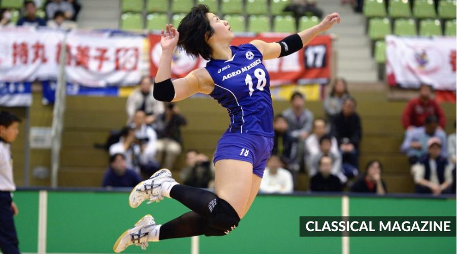 Shiho Yoshimura Playing Volleyball