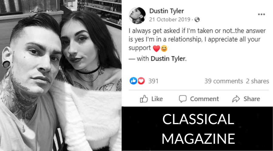 Dustin Tyler with his girlfriend