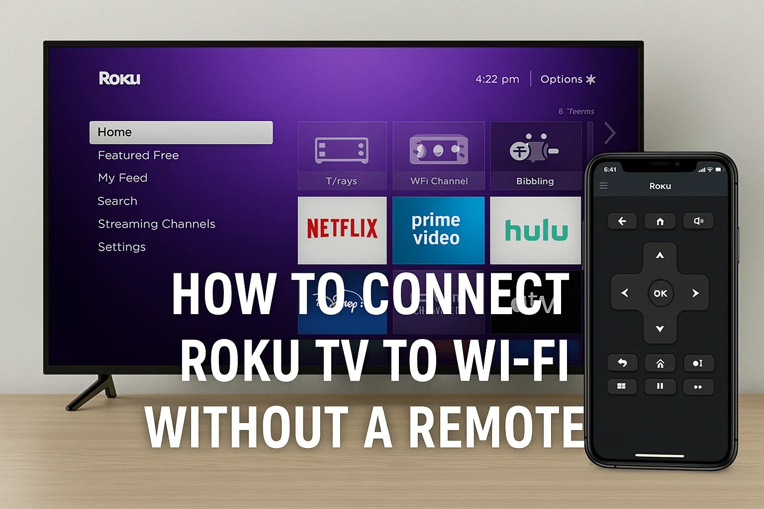 How to Connect Roku TV to Wi-Fi Without a Remote?